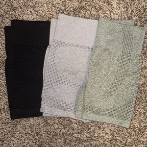 Athletic gym shorts - set of 3